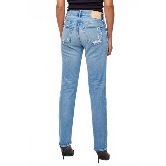 NEW MOUSSY fairview slim straight jean in light blue